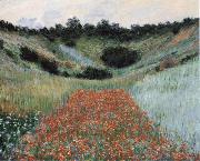 Claude Monet Poppy Field in a Hollow near Giverny oil painting reproduction